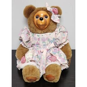 Vintage Robert Raikes Original "54491 Sophie" Wooden Face Doll w/ tags